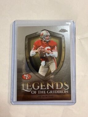 🔥Joe Montana  Topps Chrome 2025 Legends of the Gridiron Football Card -
